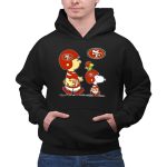 49Ers SF Peanuts Snoopy Woodstock Football 2 Hoodie