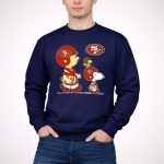 49Ers SF Peanuts Snoopy Woodstock Football 3 Sweatshirt