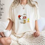 49ers Sf Logo Snoopy Painting With Woodstock T Shirt 7