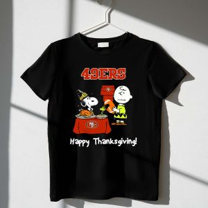 49ers Snoopy and Charlie Brown Thanksgiving 1 T Shirt