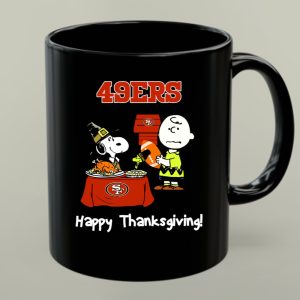 49ers Snoopy and Charlie Brown Thanksgiving 1 mug 1.jpg