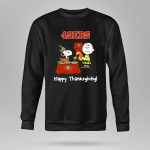 49ers Snoopy and Charlie Brown Thanksgiving 9 Sweatshirt
