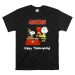49ers Snoopy and Charlie Brown Thanksgiving T Shirt 6