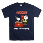 49ers Snoopy and Charlie Brown Thanksgiving T Shirt 7
