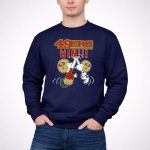 49ers Win Snoopy Peanuts Football Celebration 3 Sweatshirt