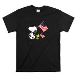 4Th Of July Snoopy Woodstock With American Flag T Shirt 6
