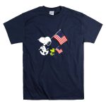 4Th Of July Snoopy Woodstock With American Flag T Shirt 7