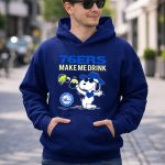 76ers Make Me Drink Snoopy Philadelphia 76ers Fans 8 Hoodie