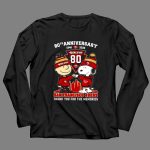 80th Anniversary Snoopy San Francisco 49ers Thank You 1946 2026 4 Long Sleeves