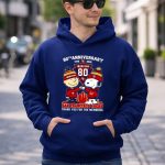 80th Anniversary Snoopy San Francisco 49ers Thank You 1946 2026 8 Hoodie