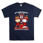 80th Anniversary Snoopy San Francisco 49ers Thank You 1946 2026 T Shirt 7