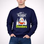 Admit It Life Would Be Boring Without Steelers Snoopy and Woodstock Car Ride T Shirt T Shirt 3