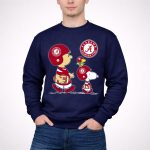 Alabama Crimson Tide Football Peanuts Characters Woodstock and Snoopy 3 Sweatshirt