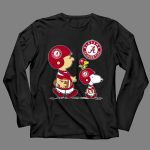 Alabama Crimson Tide Football Peanuts Characters Woodstock and Snoopy 4 Long Sleeves