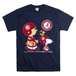 Alabama Crimson Tide Football Peanuts Characters Woodstock and Snoopy T Shirt 7