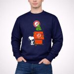Alabama Crimson Tide Snoopy Christmas Tree Doghouse 3 Sweatshirt