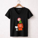 Alabama Crimson Tide Snoopy Christmas Tree Doghouse 7 Womens V Neck