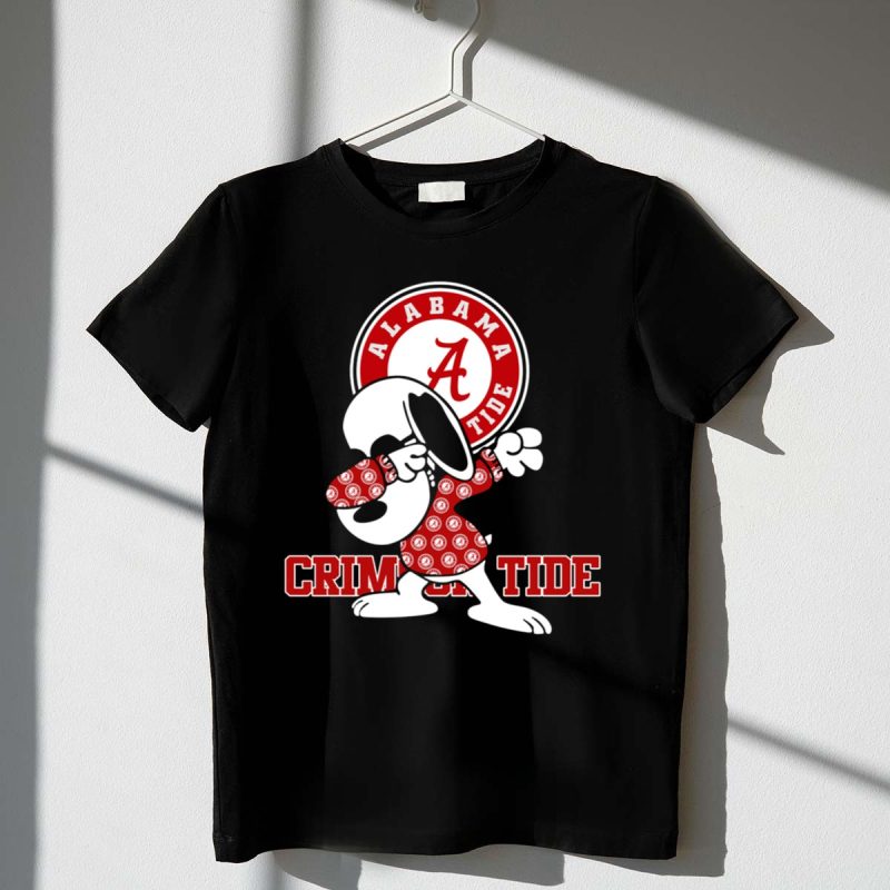 Alabama Crimson Tide Snoopy Dabbing Football Fan Spirit 1 T Shirt