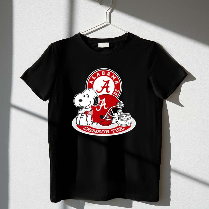 Alabama Crimson Tide Snoopy Helmet 1 T Shirt