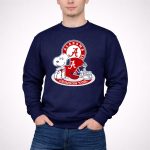 Alabama Crimson Tide Snoopy Helmet 3 Sweatshirt