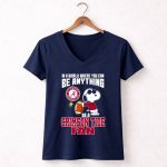 Alabama Crimson Tide Snoopy In A Workd Where You Can Be Anything 5 Womens V Neck
