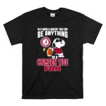 Alabama Crimson Tide Snoopy In A Workd Where You Can Be Anything T Shirt 6