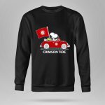 Alabama Crimson Tide Snoopy Woodstock Driving Car 9 Sweatshirt