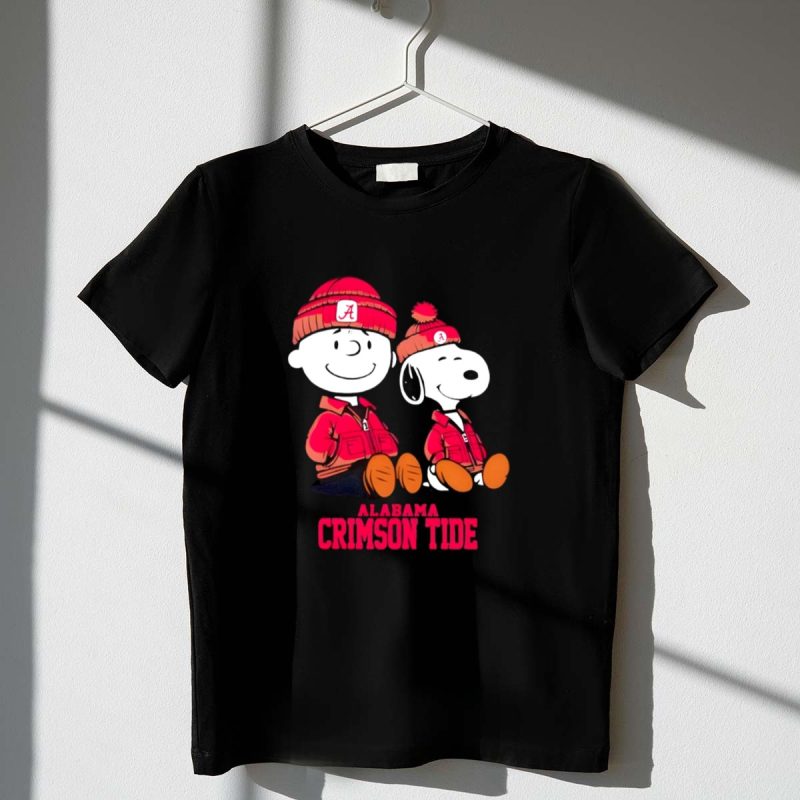 Alabama Crimson Tide Snoopy And Charlie Brown 1 T Shirt