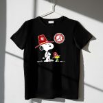 Alabama Crimson Tide Snoopy and Woodstock with Big Al Hats 1 T Shirt