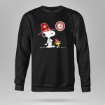 Alabama Crimson Tide Snoopy and Woodstock with Big Al Hats 9 Sweatshirt