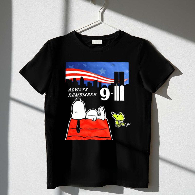 Always Remember 9 11 Snoopy Peanuts Movie Twin Towers 1 T Shirt