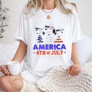 America 4th of July Independence Day Snoopy 1 T Shirt