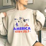 America 4th of July Independence Day Snoopy 3 Sweatshirt