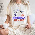 America 4th of July Independence Day Snoopy T Shirt 7