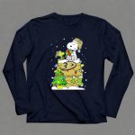 Anaheim Ducks Christmas Snoopy and Woodstock with Gifts 6 Long Sleeves.jpg