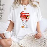 Arizona Cardinals NFL Football Peanuts Movie Snoopy Hugging Heart 1 T Shirt