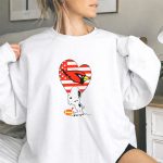 Arizona Cardinals NFL Football Peanuts Movie Snoopy Hugging Heart 9 Sweatshirt