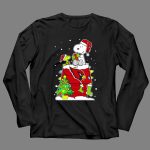 Arizona Cardinals Snoopy Christmas Celebration With Woodstock And Santa Hat 4 Long Sleeves