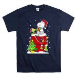 Arizona Cardinals Snoopy Christmas Celebration With Woodstock And Santa Hat T Shirt 7