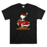 Arizona Cardinals Snoopy Woodstock Driving Adventure T Shirt 6