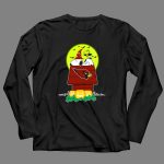 Arizona Cardinals Snoopy Woodstock Halloween Moon Pumpkins 4 Long Sleeves