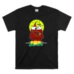 Arizona Cardinals Snoopy Woodstock Halloween Moon Pumpkins T Shirt 6