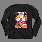 Arizona Cardinals Snoopy and Charlie Brown 128th anniversary 1898 2026 4 Long Sleeves