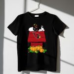 Arizona Cardinals Snoopy on Doghouse with Pumpkins 1 T Shirt