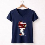 Arizona Cardinals The Peanuts Movie Adorable Snoopy 5 Womens V Neck