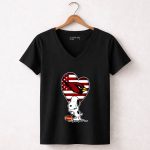 Arizona Cardinals The Peanuts Movie Adorable Snoopy 7 Womens V Neck