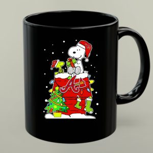 Atlanta Braves Snoopy Christmas Celebration With Woodstock And Gifts 1 mug.jpg