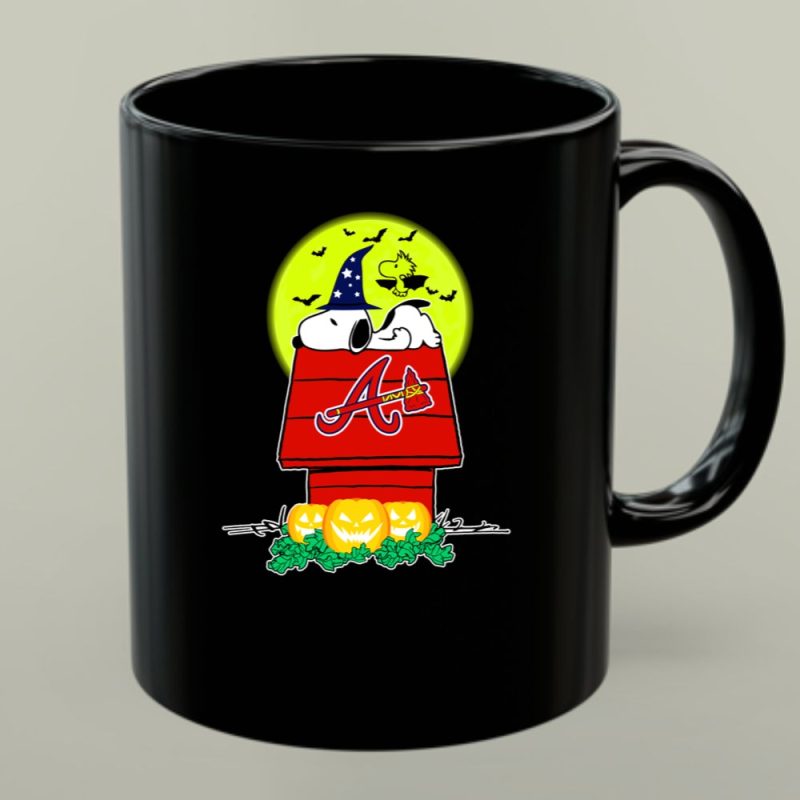 Atlanta Braves Snoopy Halloween Peanuts Moon Pumpkins Woodstock 1 Mug.jpg