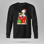 Atlanta Falcons Christmas Snoopy And Woodstock Holiday Scene 9 Sweatshirt