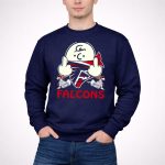 Atlanta Falcons F Symbol Peanuts Angry Charlie Middle Finger Snoopy Doghouse T Shirt T Shirt 3